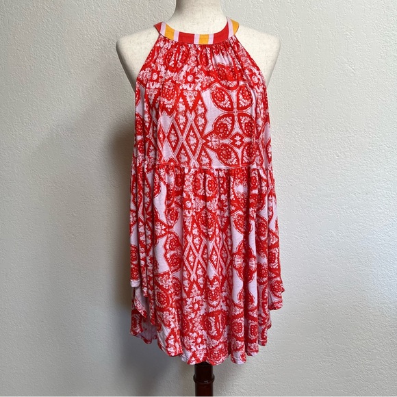 Free People Mimi Lavender Combo Tunic Size M - Picture 2 of 11